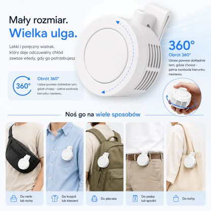 Wiaterek™ MINI - Podręczny Wiatrak Chłodzący