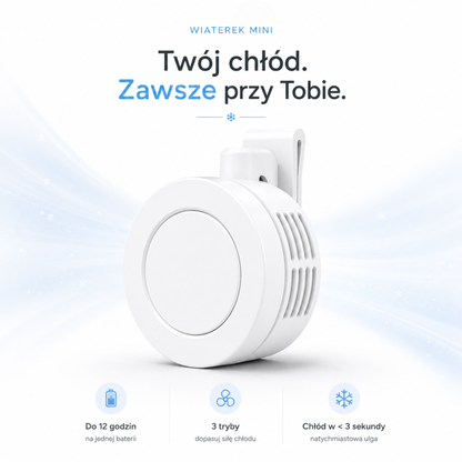 Wiaterek™ MINI - Podręczny Wiatrak Chłodzący