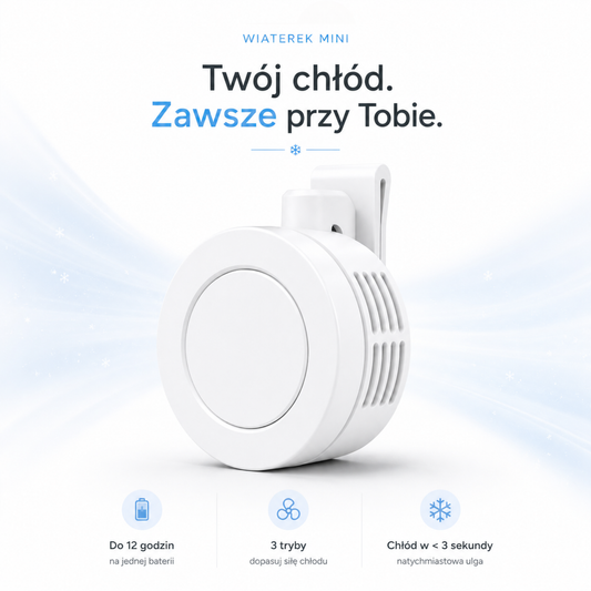 Wiaterek™ MINI - Podręczny Wiatrak Chłodzący